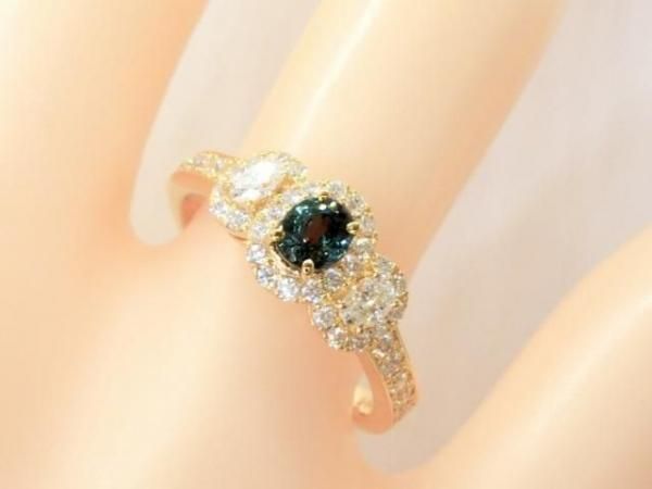 ブラジル産アレキサンドライト ダイヤモンドリング AX 0.48ct D 0.54ct