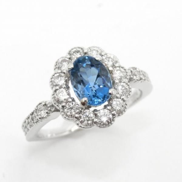 hhkk 特大 モリオン シトリン アクアマリン ダイヤA B 八角皿 hhkk