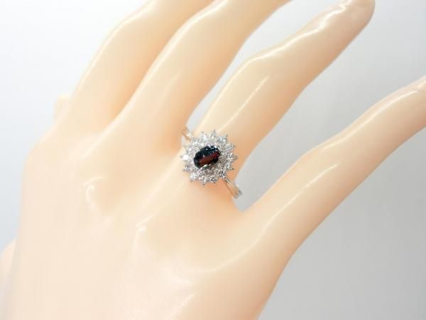 ブラジル産アレキサンドライト ダイヤモンドリング AX 0.72ct D 0.49ct