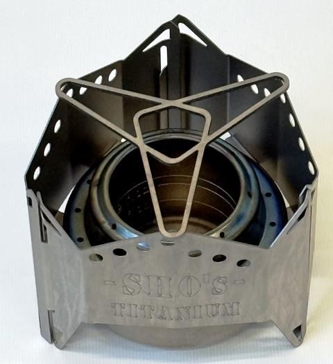 笑's チタン製 アルコールストーブ用 風防兼ゴトク 『H-75ti』 - 工場
