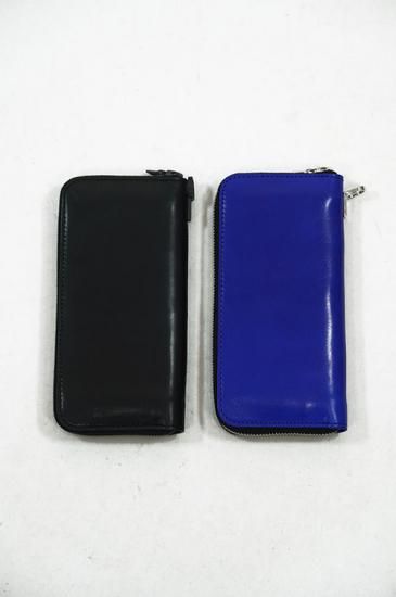 BACKLASH（バックラッシュ） GUIDIカーフ白鞣しラウンドファスナー