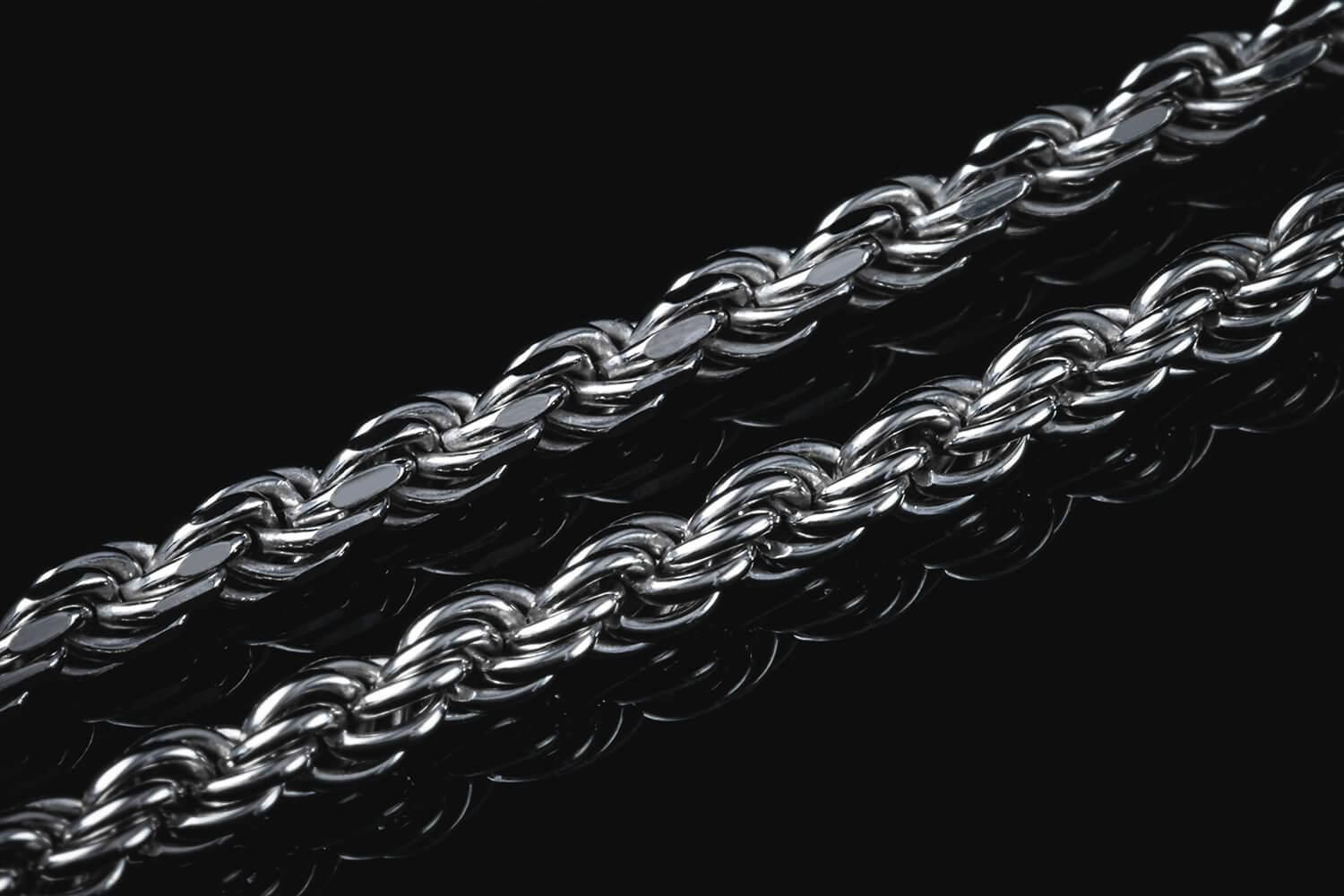 シルバー ロープネックレス 幅3.5mm 45cm-60cm 080HCMD - AVALANCHE