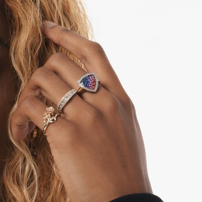 10K イエローゴールド リング 1号-13号 2-3278-01 - AVALANCHE