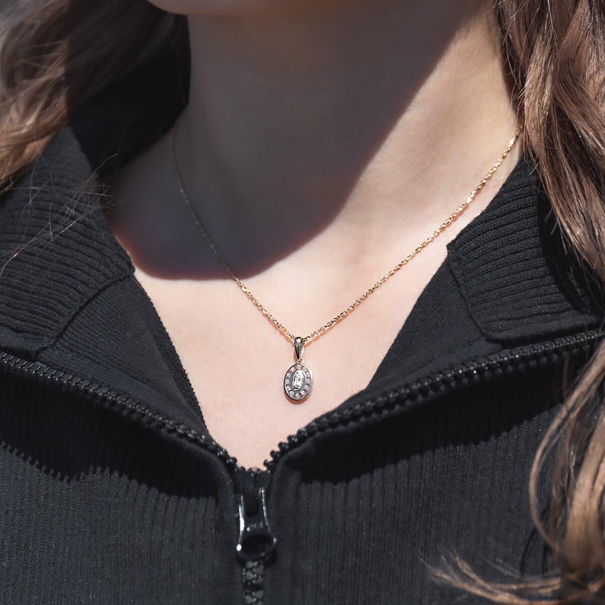 10K イエローゴールド ネックレス&ペンダント 40cm-45cm 3-13566-05CZ