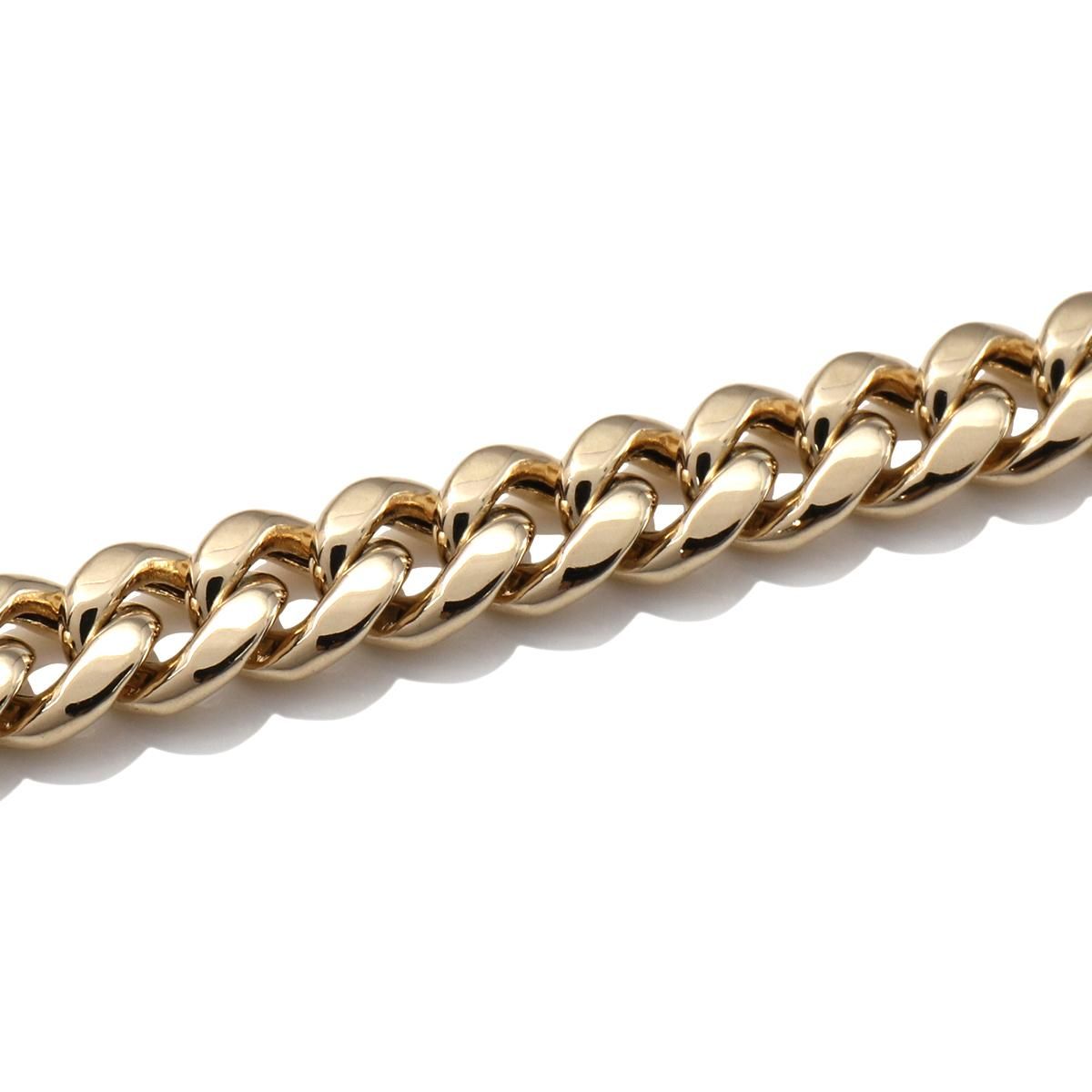 10K イエローゴールド マイアミネックレス 幅4.5mm 40cm-60cm