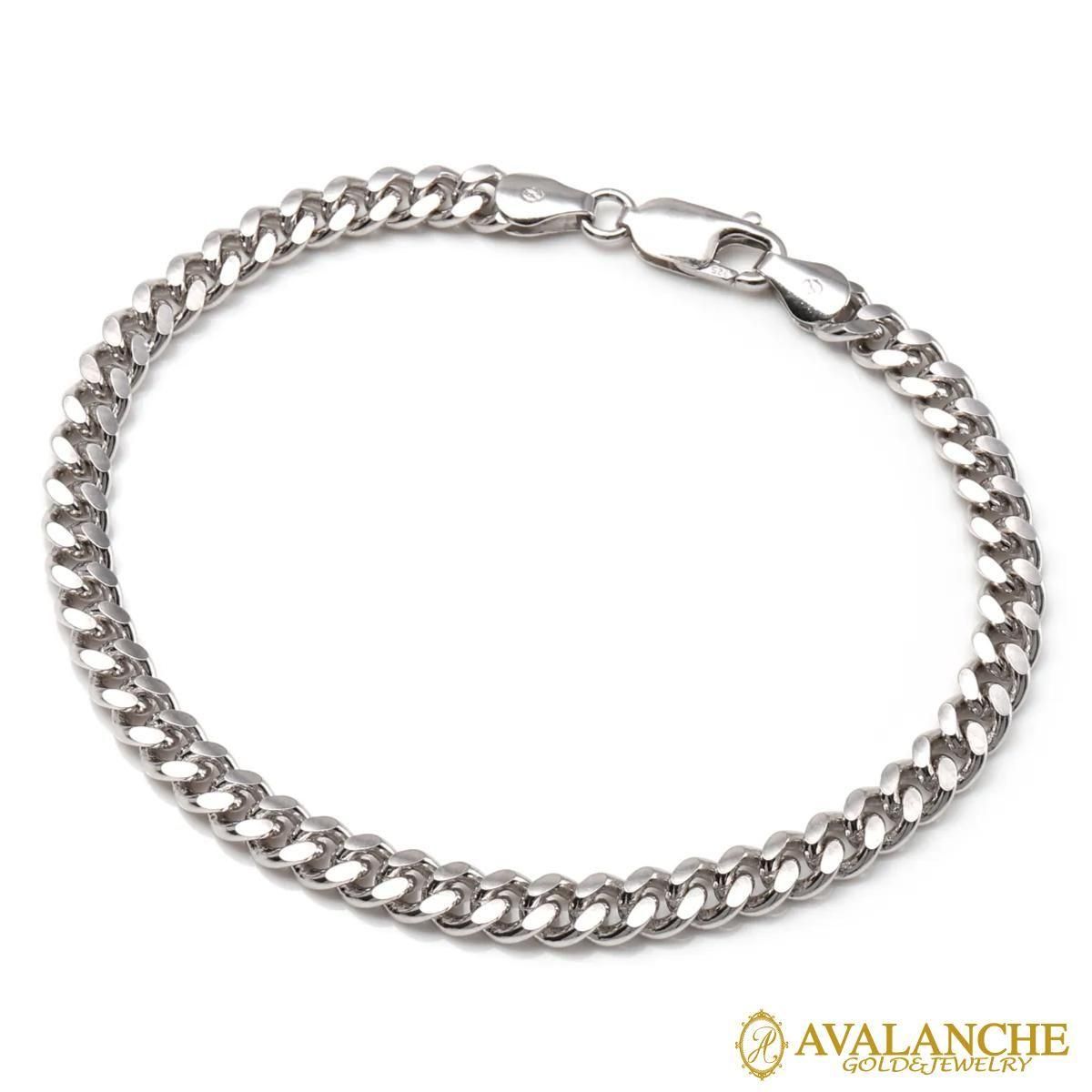 シルバー マイアミブレスレット 幅5mm 19cm-21cm 150KDO2 - AVALANCHE