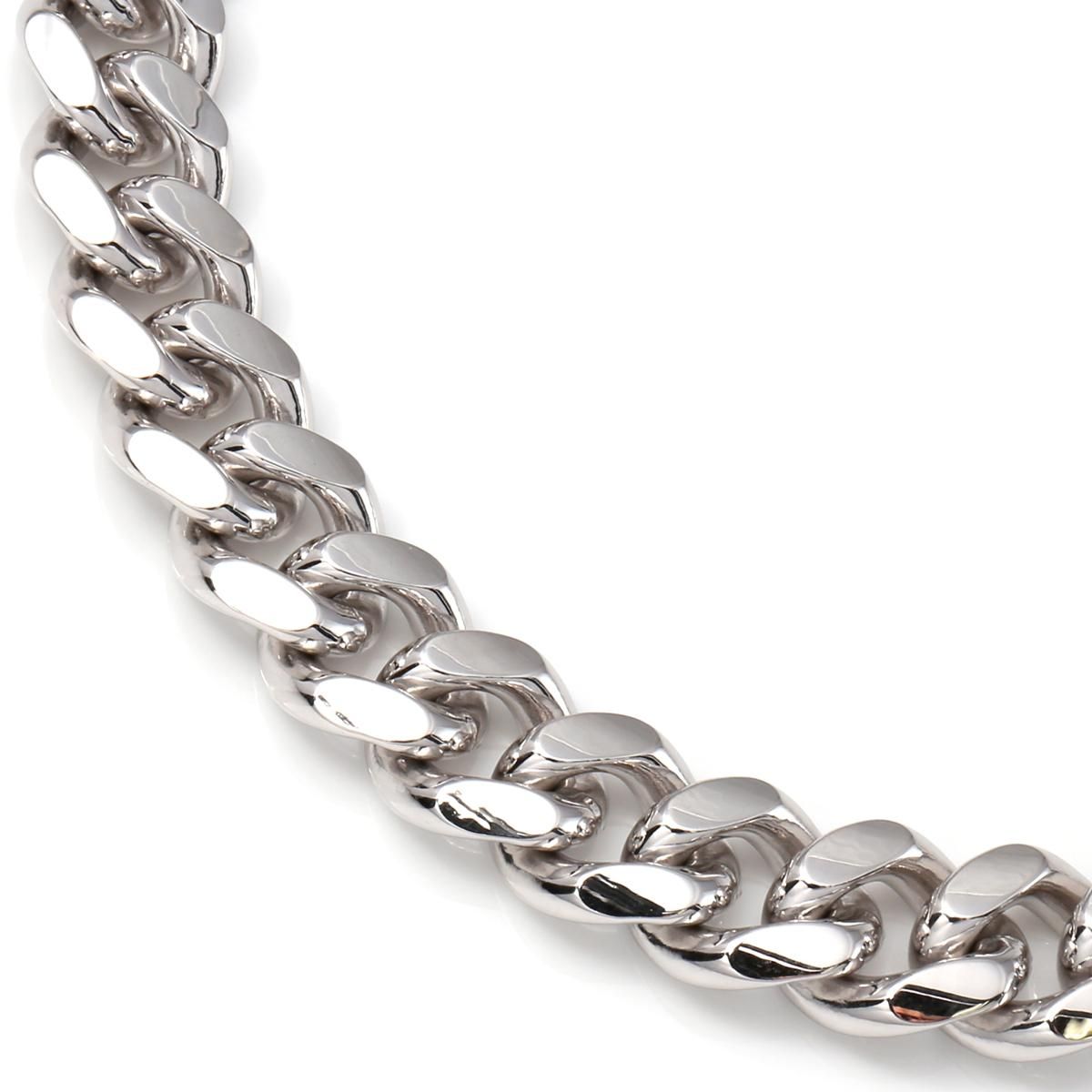 シルバー マイアミネックレス 幅11.2mm 45cm-60cm 300KDO2-CHC