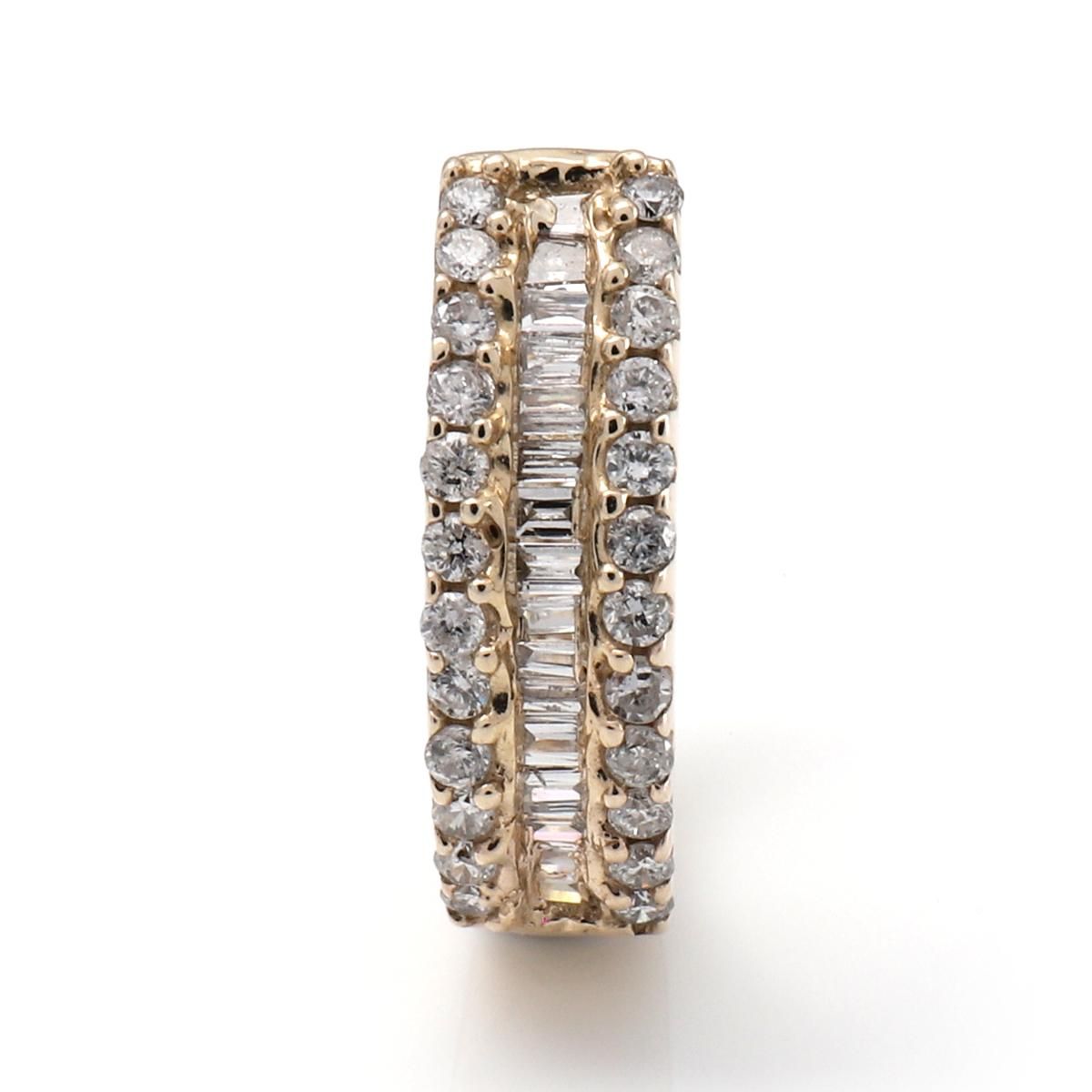 ダイヤモンド 10K イエローゴールド ピアス 12mm E1801BR-10Y