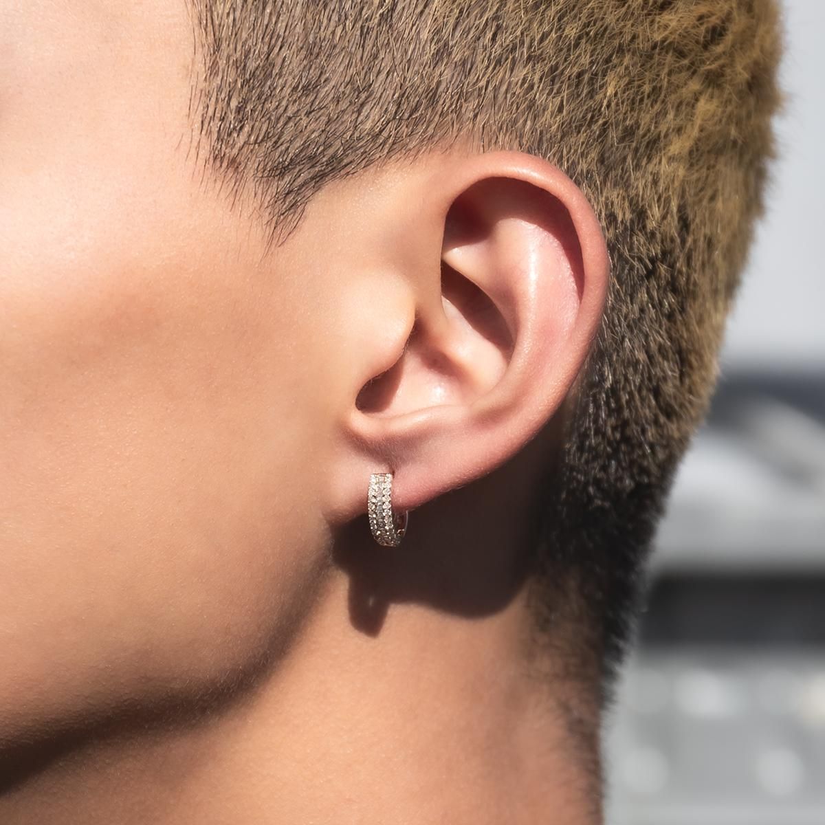 ダイヤモンド 10K イエローゴールド ピアス 12mm E1801BR-10Y