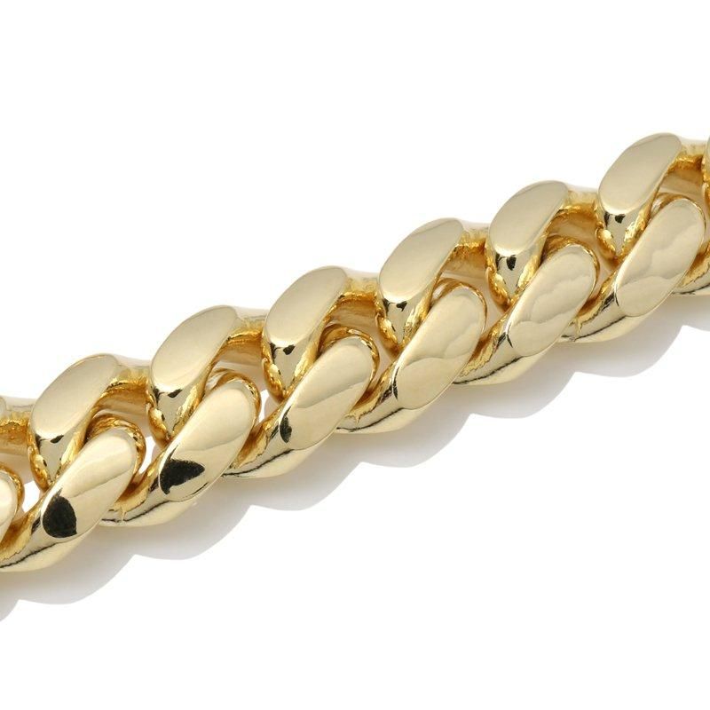 10K イエローゴールド マイアミネックレス 幅11.5mm 50cm - AVALANCHE