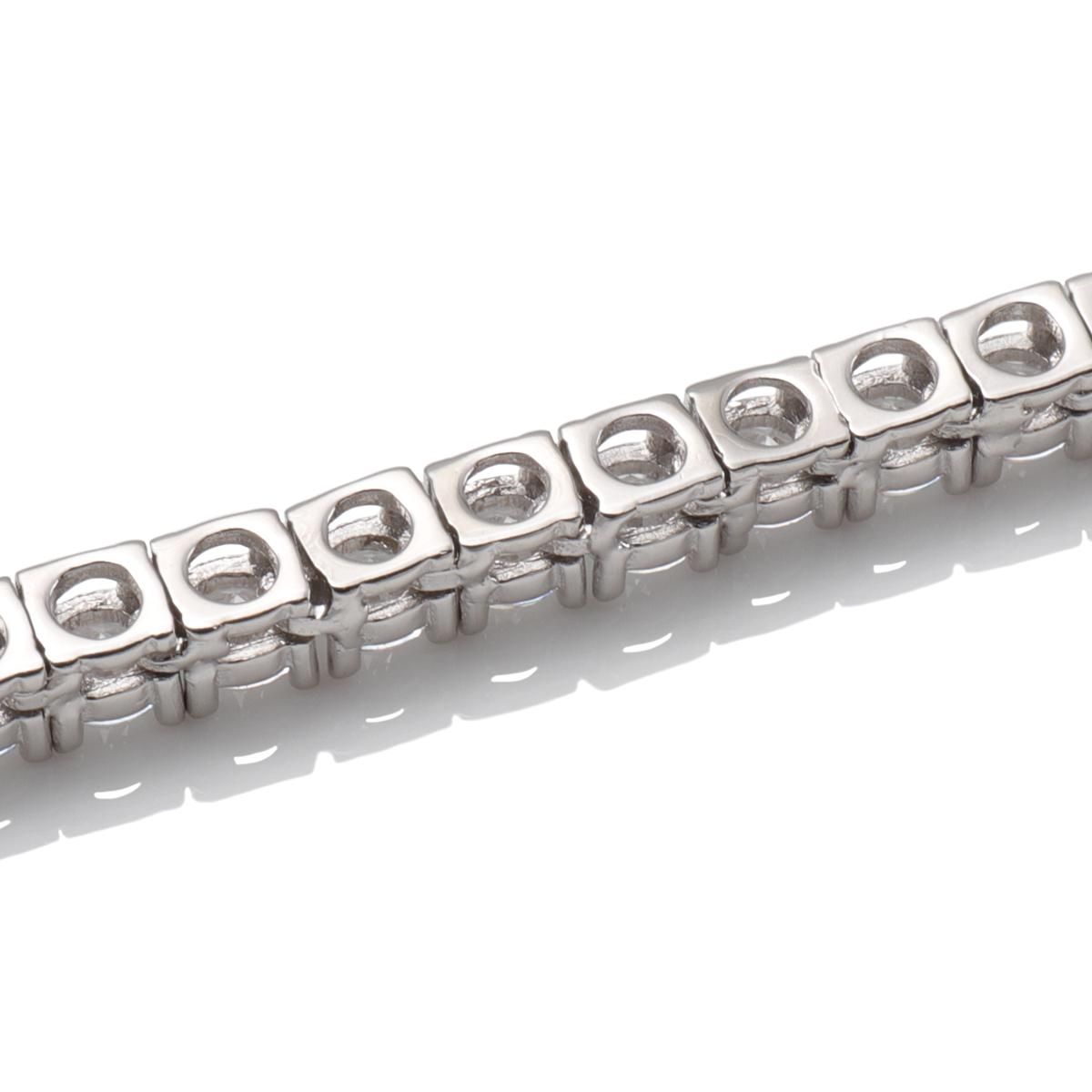 シルバー テニスネックレス 幅5mm 45cm-55cm AHNL-D001-5MM