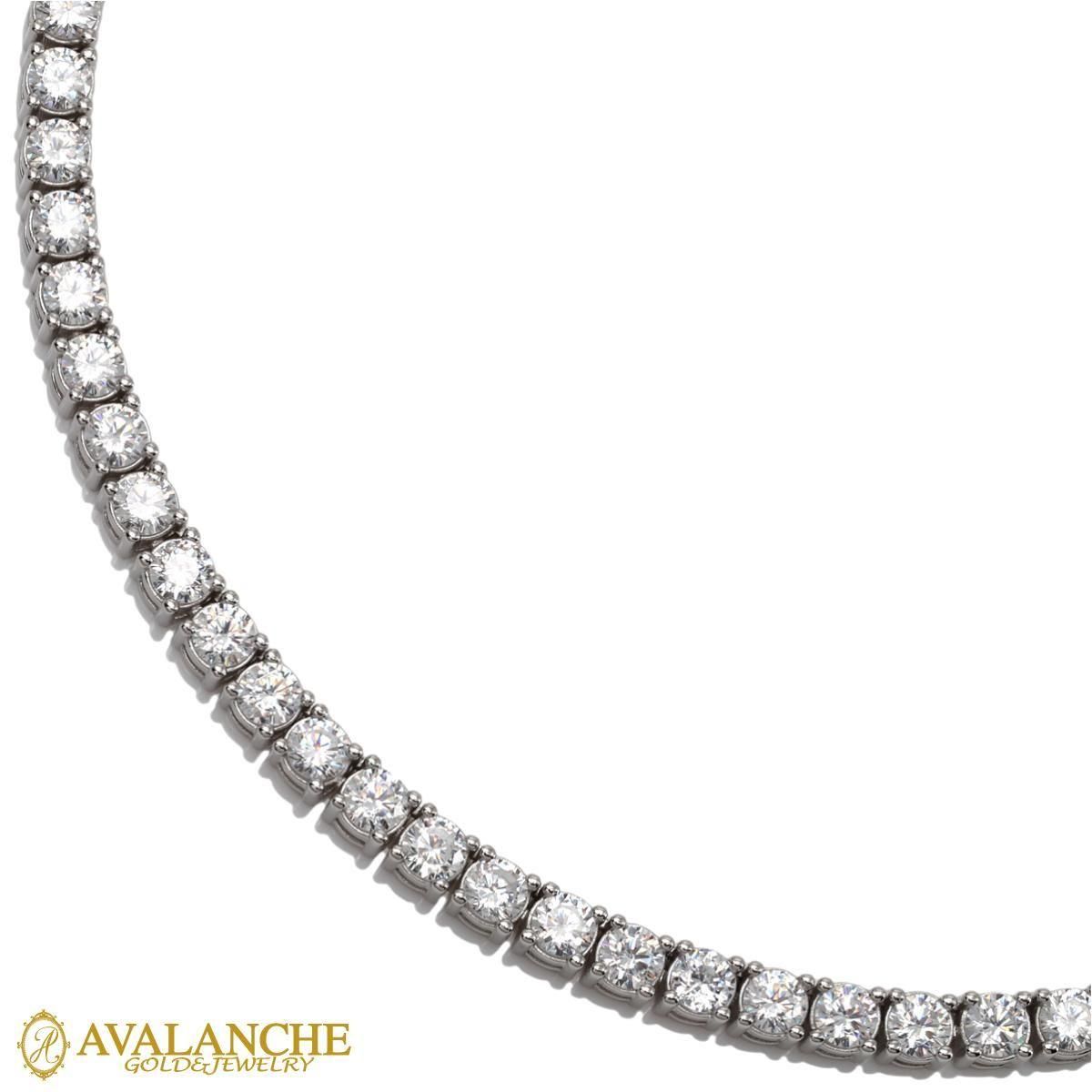 シルバー テニスネックレス 幅3mm 40cm-60cm AHNL-D001-3MM