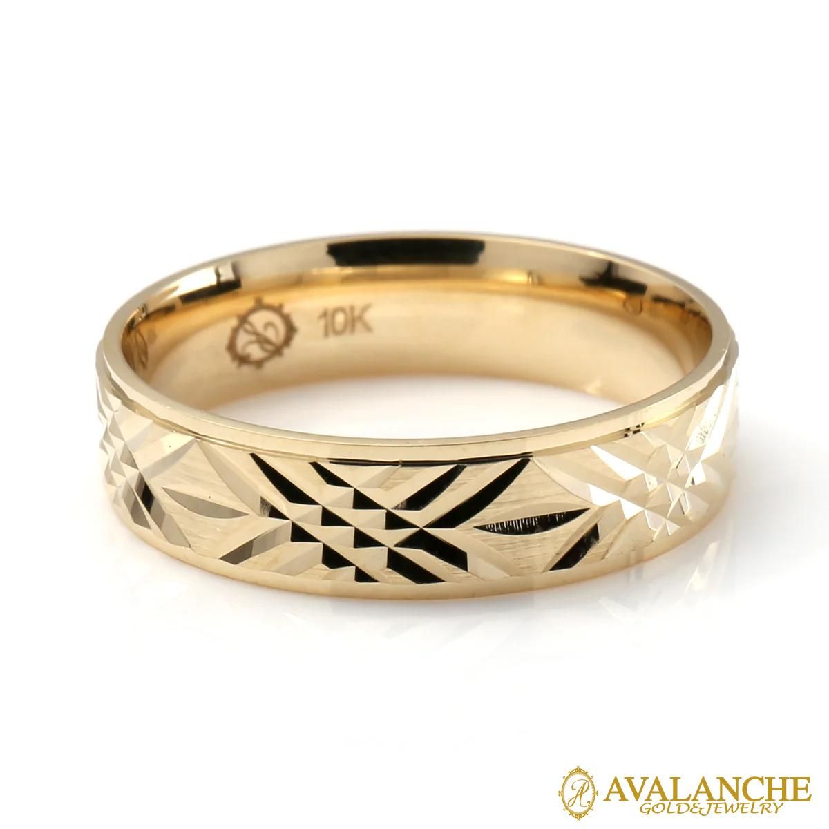 10K イエローゴールド リング 9号-21号 S22-50Y - AVALANCHE OFFICIAL