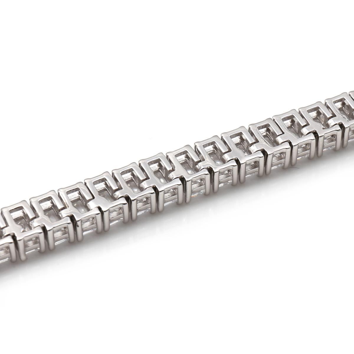 シルバー テニスネックレス 幅5.5mm 45cm-50cm AEN001-5X3MM