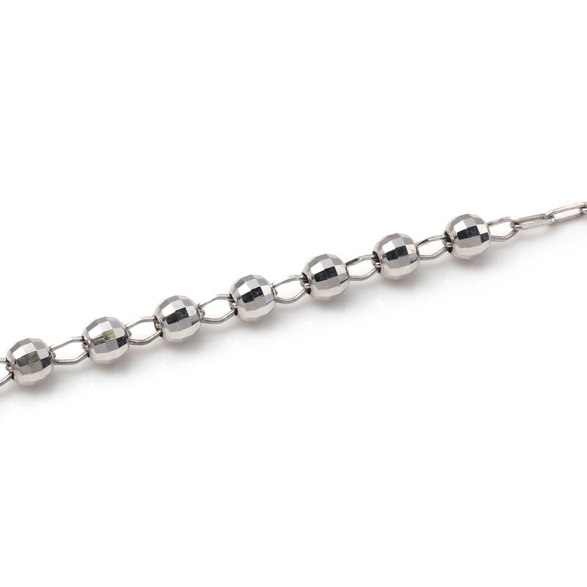 10K ホワイトゴールド ロザリオネックレス 56cm - AVALANCHE OFFICIAL