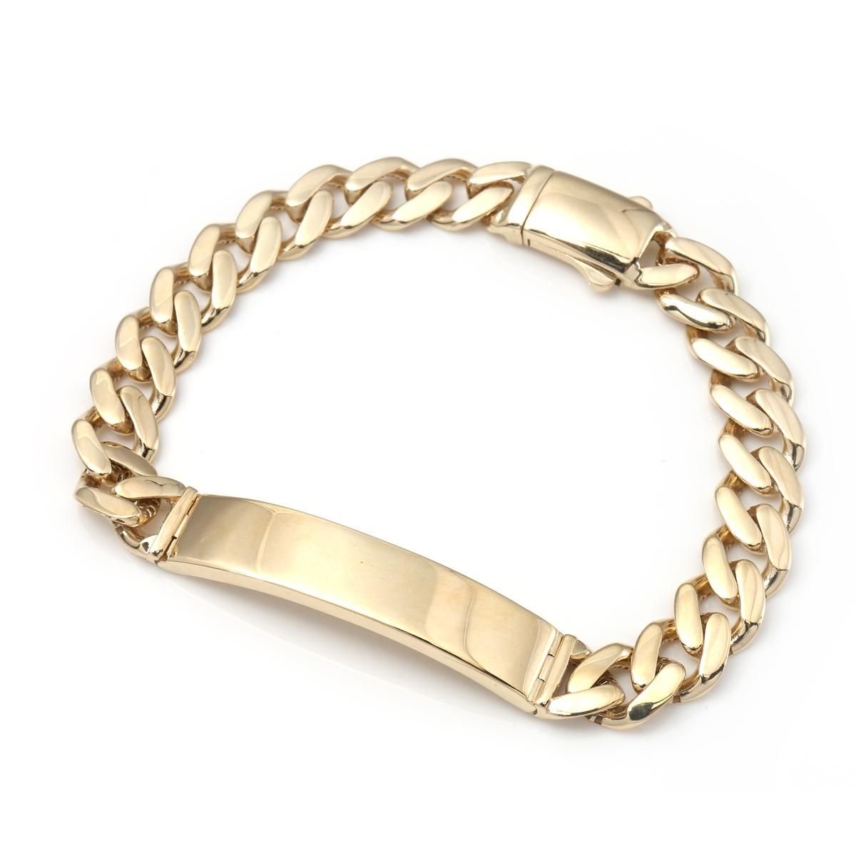 10K イエローゴールド マイアミブレスレット 幅9mm 20cm - AVALANCHE