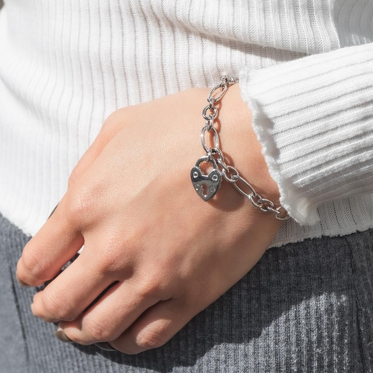 シルバー ブレスレット 幅7mm 17cm B1131-RH-85 - AVALANCHE OFFICIAL