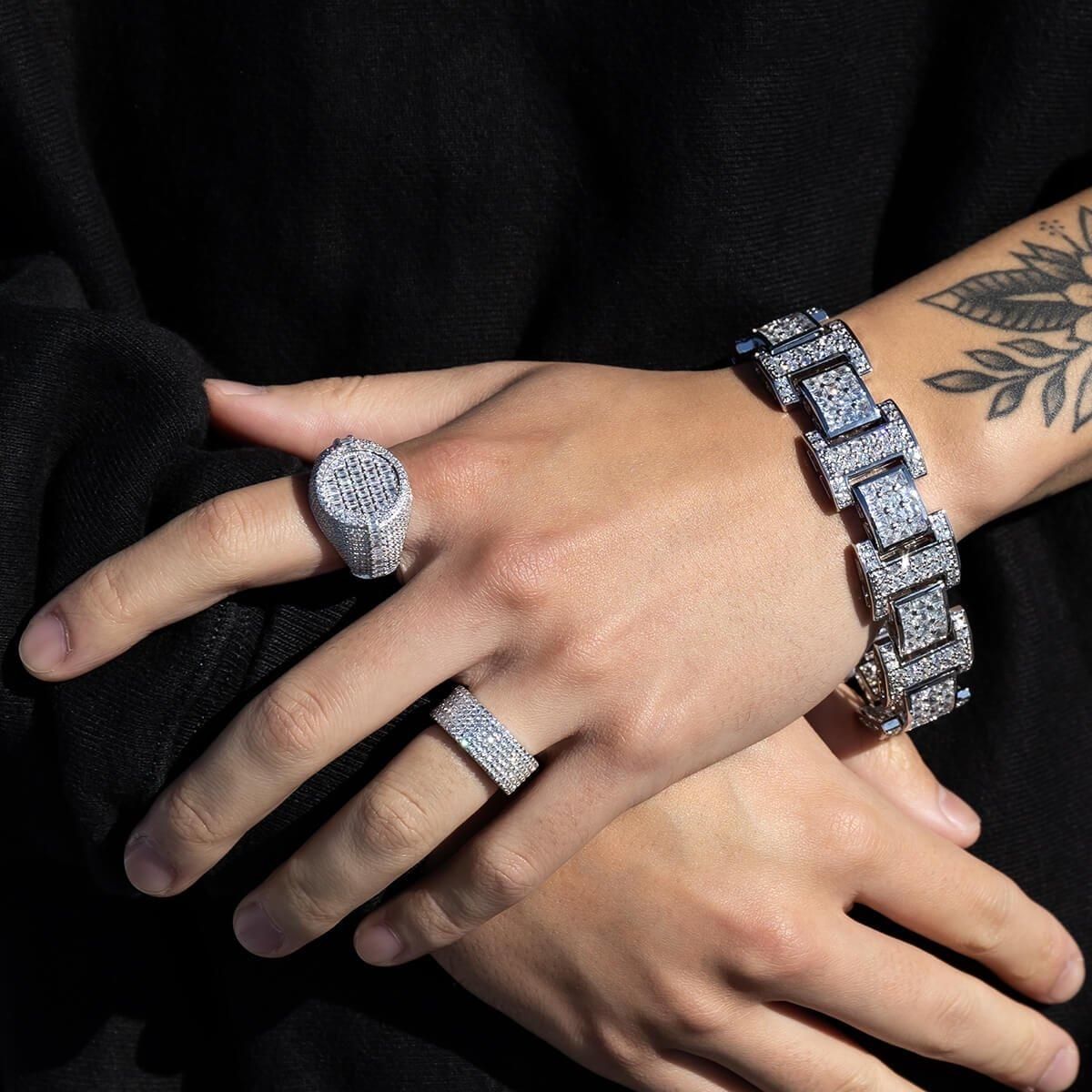 シルバー ブレスレット 幅20mm 21cm - AVALANCHE OFFICIAL STORE