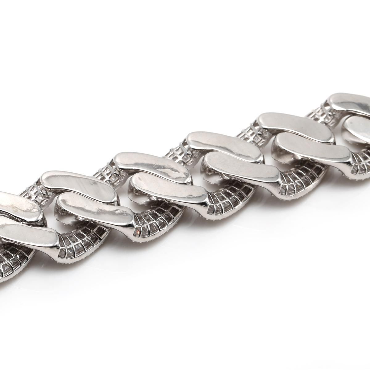 シルバー マイアミブレスレット 幅19mm 20cm AGMB94 - AVALANCHE