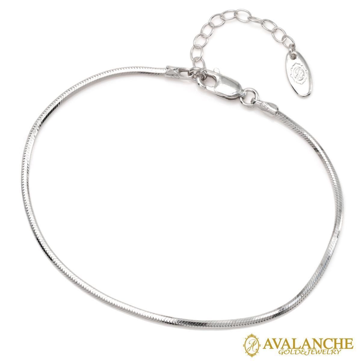 シルバー スネークブレスレット 幅1.5mm 17cm-20cm 150CPQD8