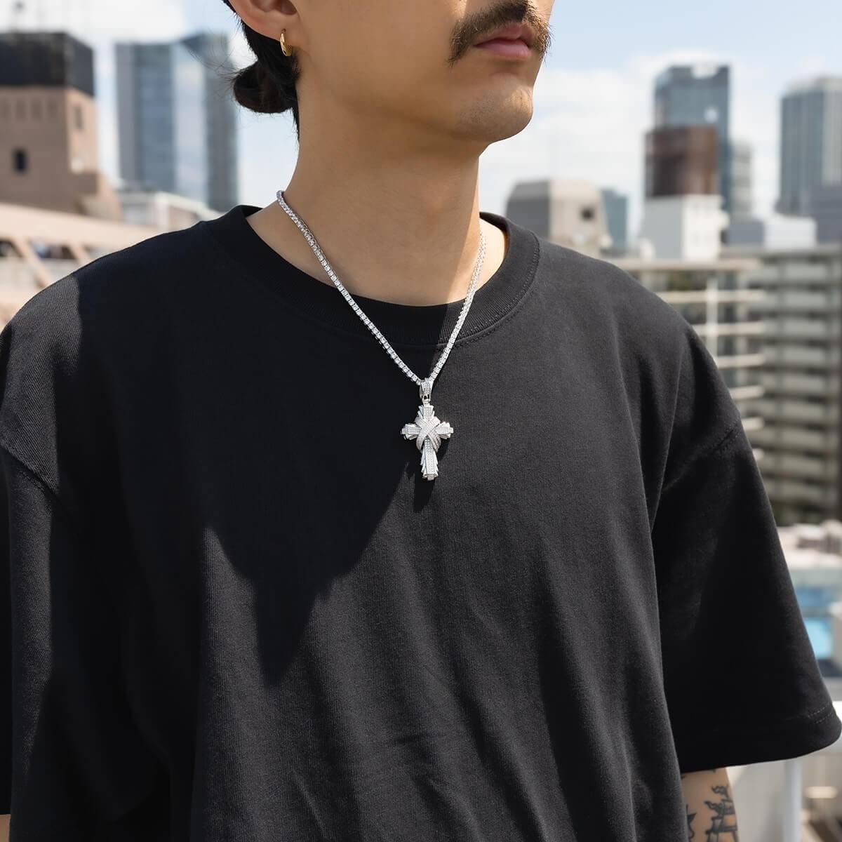 シルバー ペンダント RIBBON-CROSS-01 - AVALANCHE OFFICIAL STORE