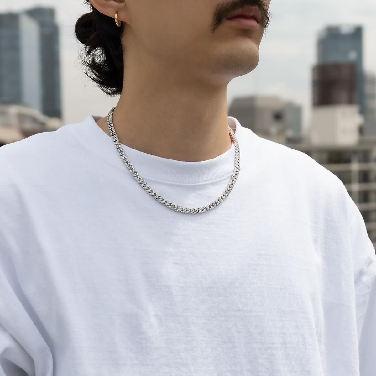 シルバー マイアミネックレス 幅6mm 45cm-55cm AGZC-6 - AVALANCHE