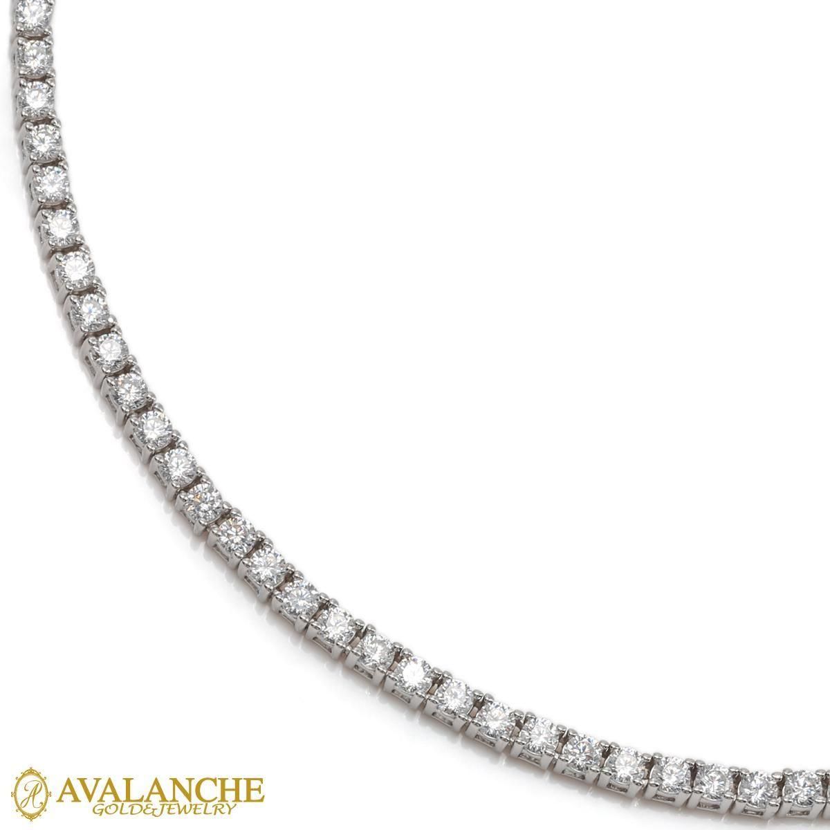 シルバー テニスネックレス 幅2mm 40cm-50cm ACN00727 - AVALANCHE
