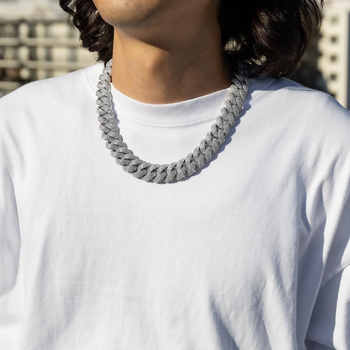 シルバー マイアミネックレス 幅18mm 52cm AFTCXL-18MM - AVALANCHE