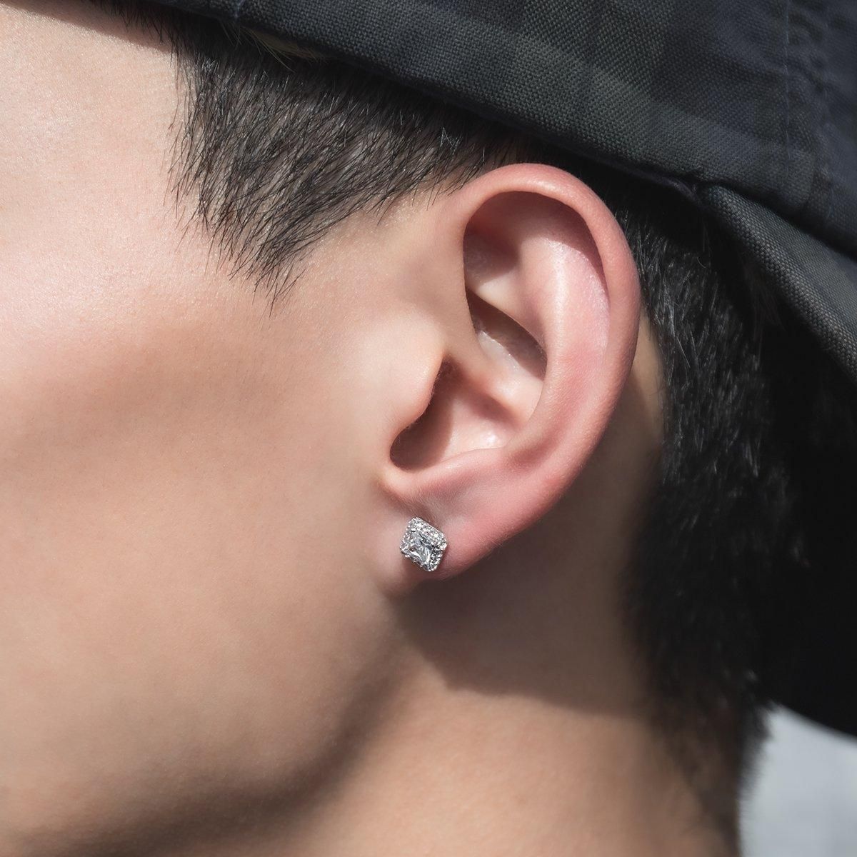 10K ホワイトゴールド ピアス 6.5mm - AVALANCHE OFFICIAL STORE