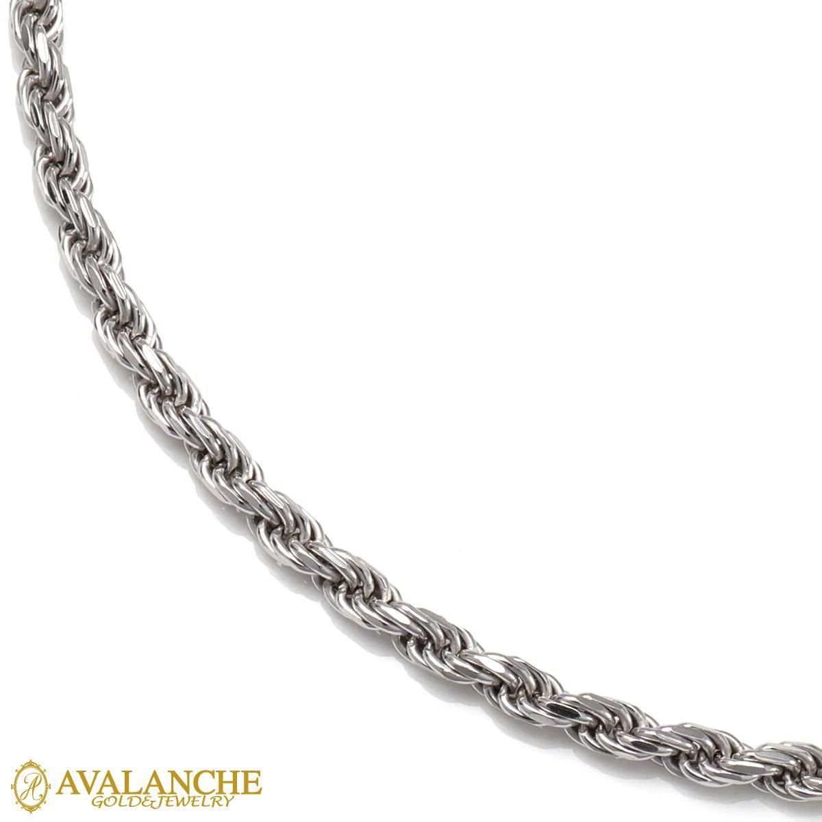 シルバー ロープネックレス 幅2.8mm 45cm-70cm 060HCMD - AVALANCHE