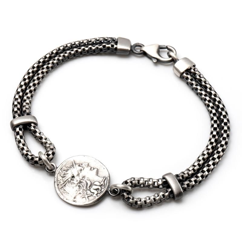 シルバー ロープネックレス 幅2.2mm 45cm-55cm いぶし加工 050HCMD-OX