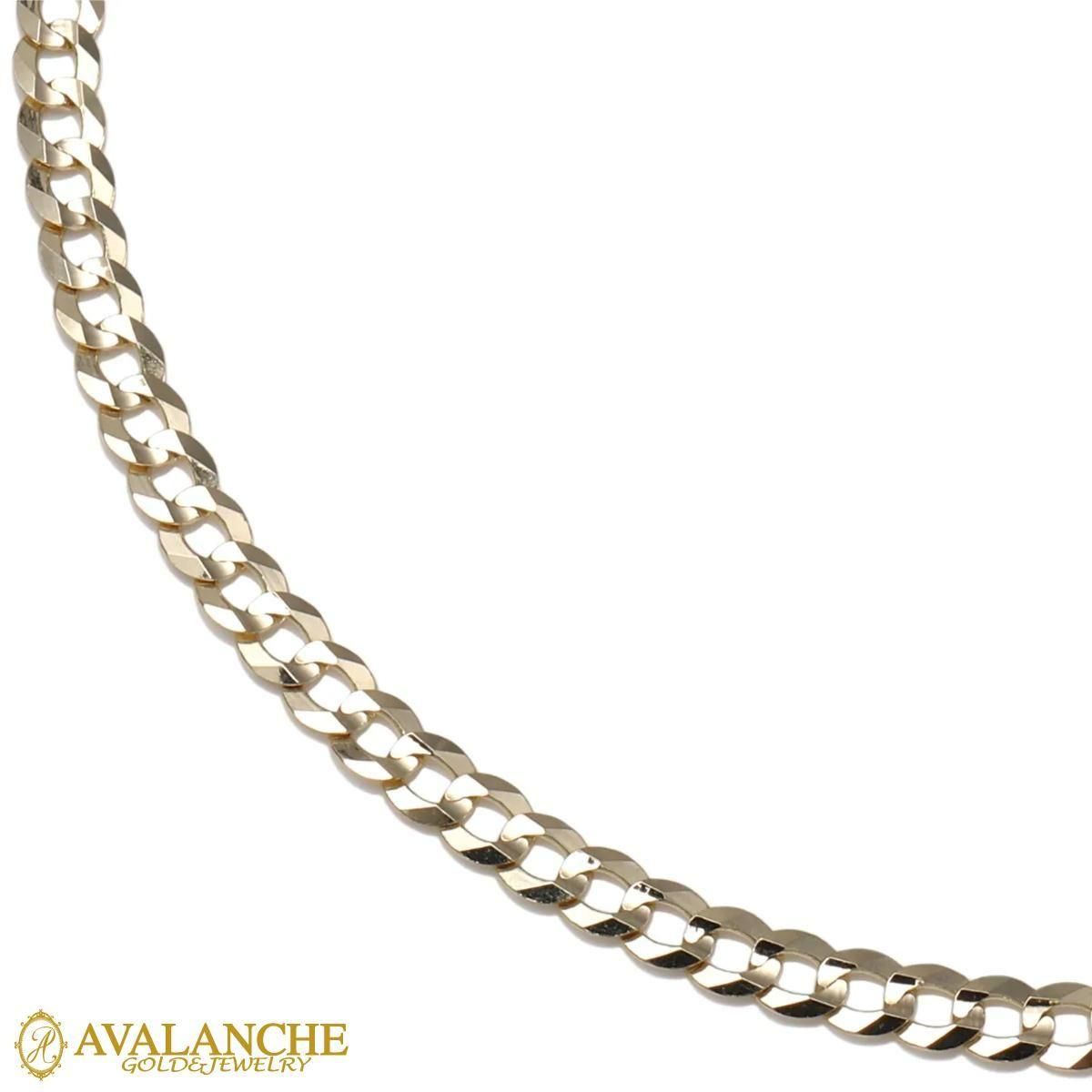 10K イエローゴールド キューバンネックレス 幅3.5mm 45cm-60cm