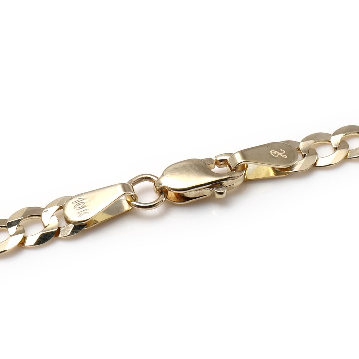 10K イエローゴールド キューバンネックレス 幅3.5mm 45cm-60cm