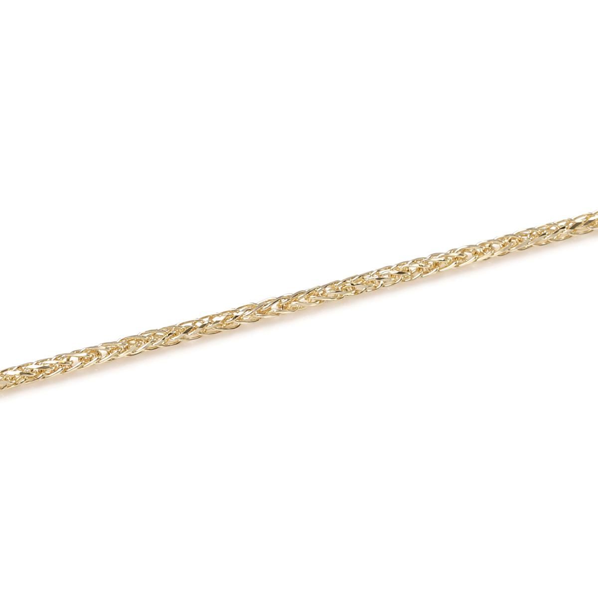 10K イエローゴールド フランクリンネックレス 幅1mm 40cm-55cm