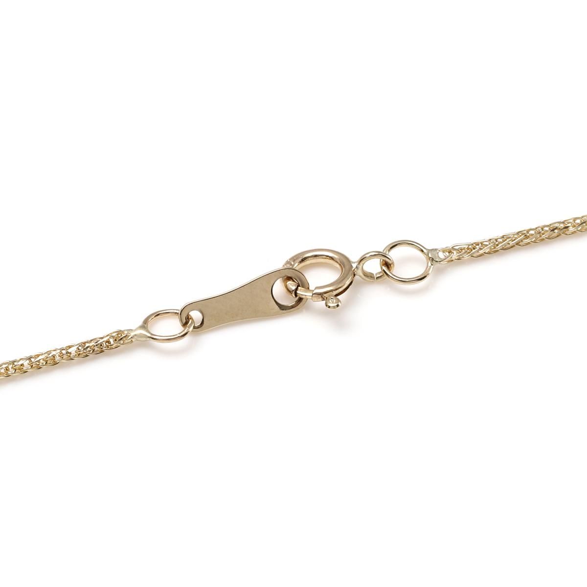 10K イエローゴールド フランクリンネックレス 幅1mm 40cm-55cm