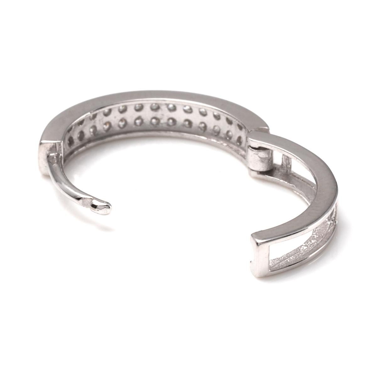 10K ホワイトゴールド ピアス 15mm - AVALANCHE OFFICIAL STORE