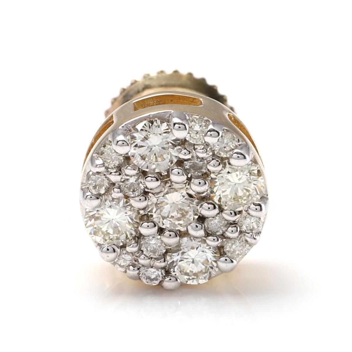 ダイヤモンド 10K イエローゴールド ピアス 8mm - AVALANCHE OFFICIAL