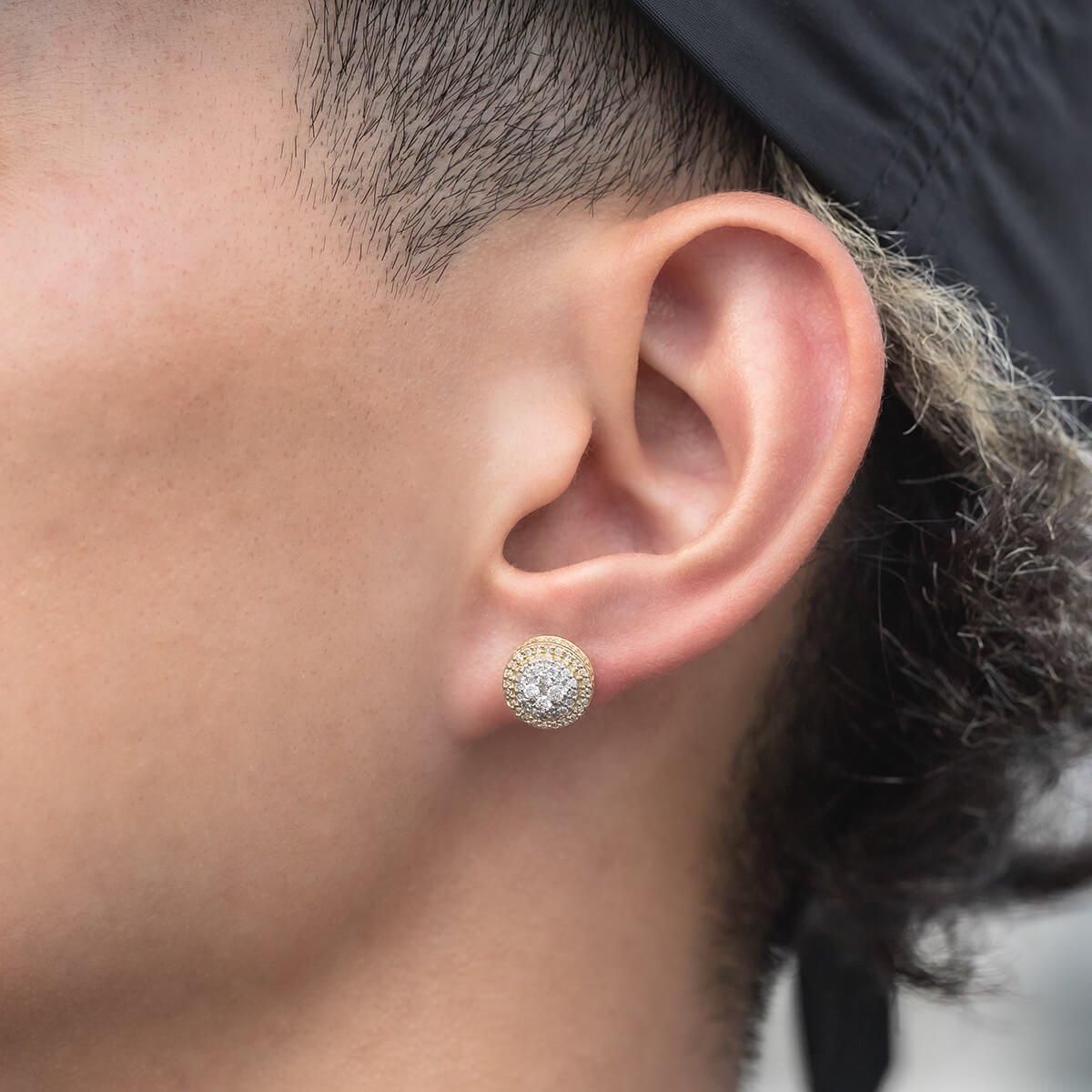 ダイヤモンド 10K イエローゴールド ピアス 9.8mm A119341 - AVALANCHE