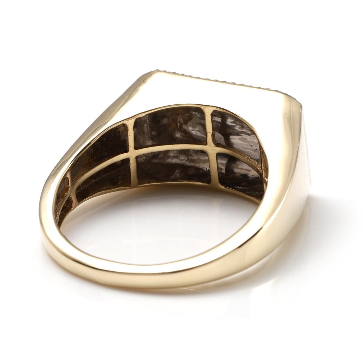 ダイヤモンド 10K イエローゴールド リング 21号 A50827 - AVALANCHE