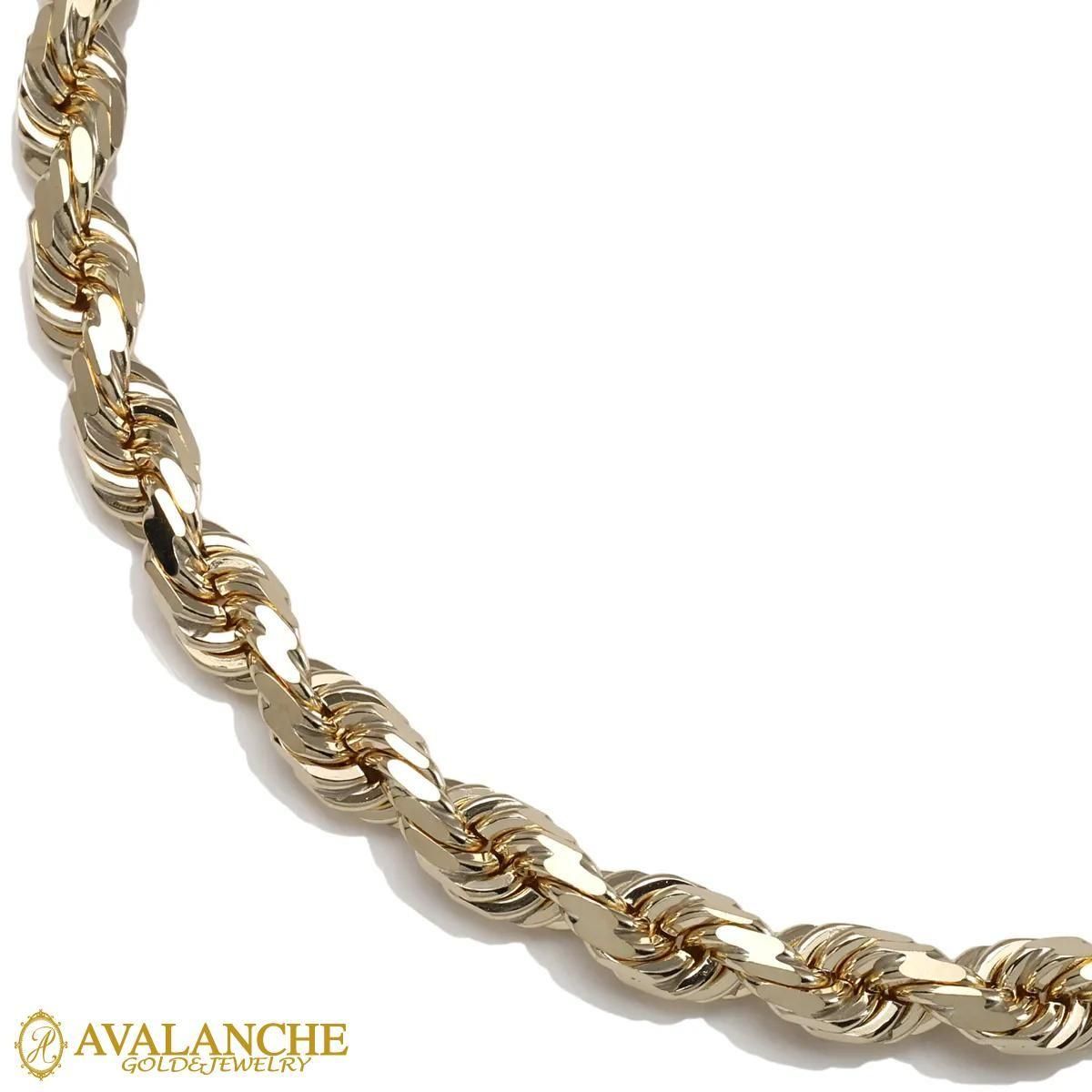 10K イエローゴールド ロープネックレス 幅5mm 50cm 定価 1,100,000円