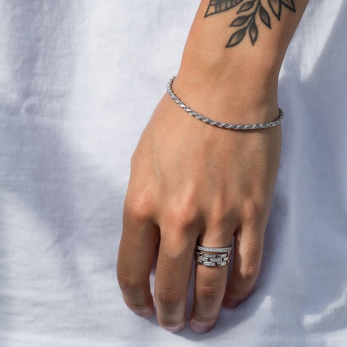 シルバー ロープブレスレット 幅2.8mm 17cm-20cm 060HCMD - AVALANCHE