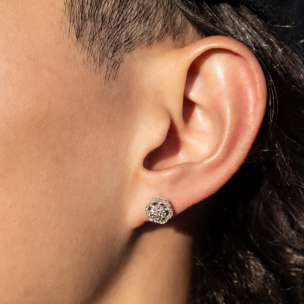 ダイヤモンド 10K ホワイトゴールド ピアス A0132060-WG - AVALANCHE