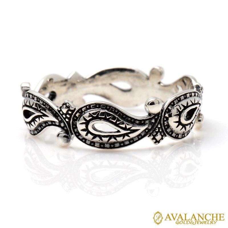 シルバー リング 7号-23号 いぶし加工 2-3112-02 - AVALANCHE OFFICIAL