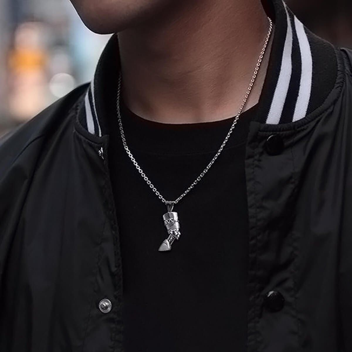 シルバー ネックレス&ペンダント 45cm-50cm 3-13258-02/080KF1D4HCM