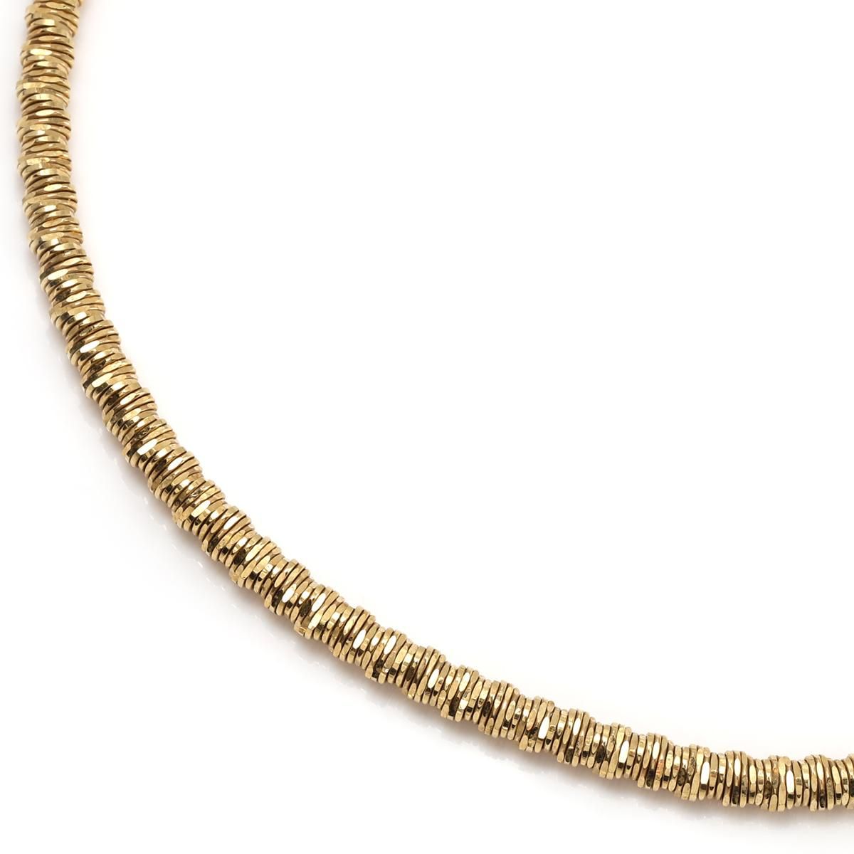 10K イエローゴールド マルコネックレス 幅3.5mm 56cm MARCO3.5MM