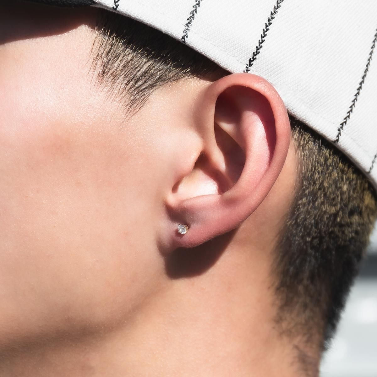 14K イエローゴールド ソリティアピアス 3mm-9mm - AVALANCHE OFFICIAL