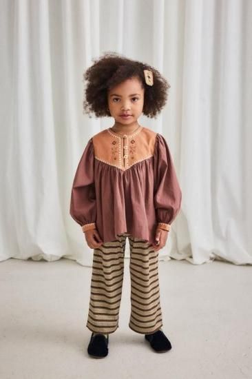 Misha and Puff Ruffle A-Pant - Overcast Rodeo - LILY SOURIRE