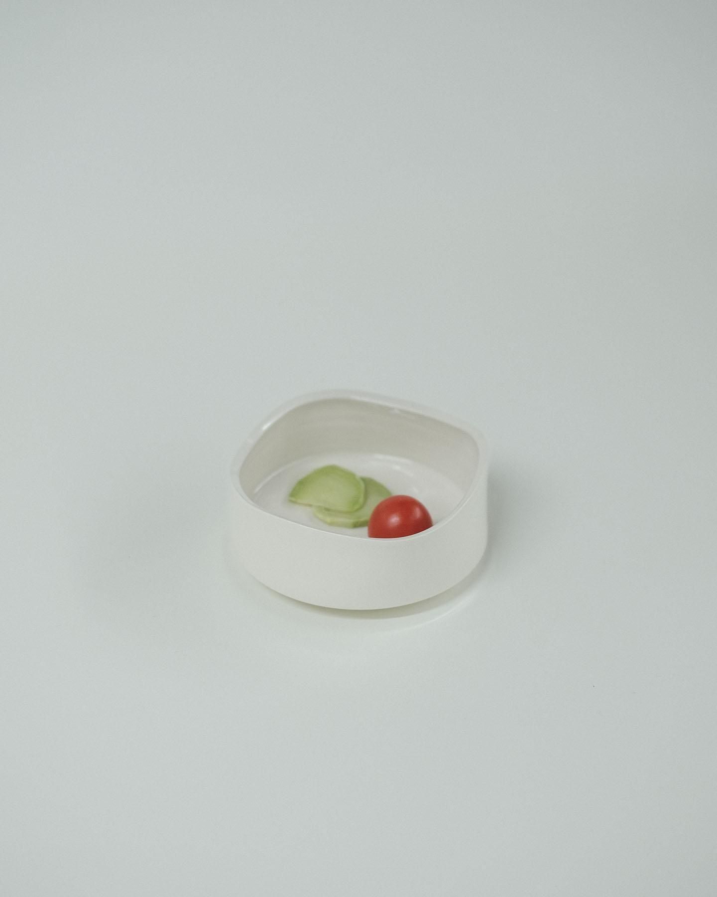 四方鉢・S [白]／岩田哲宏