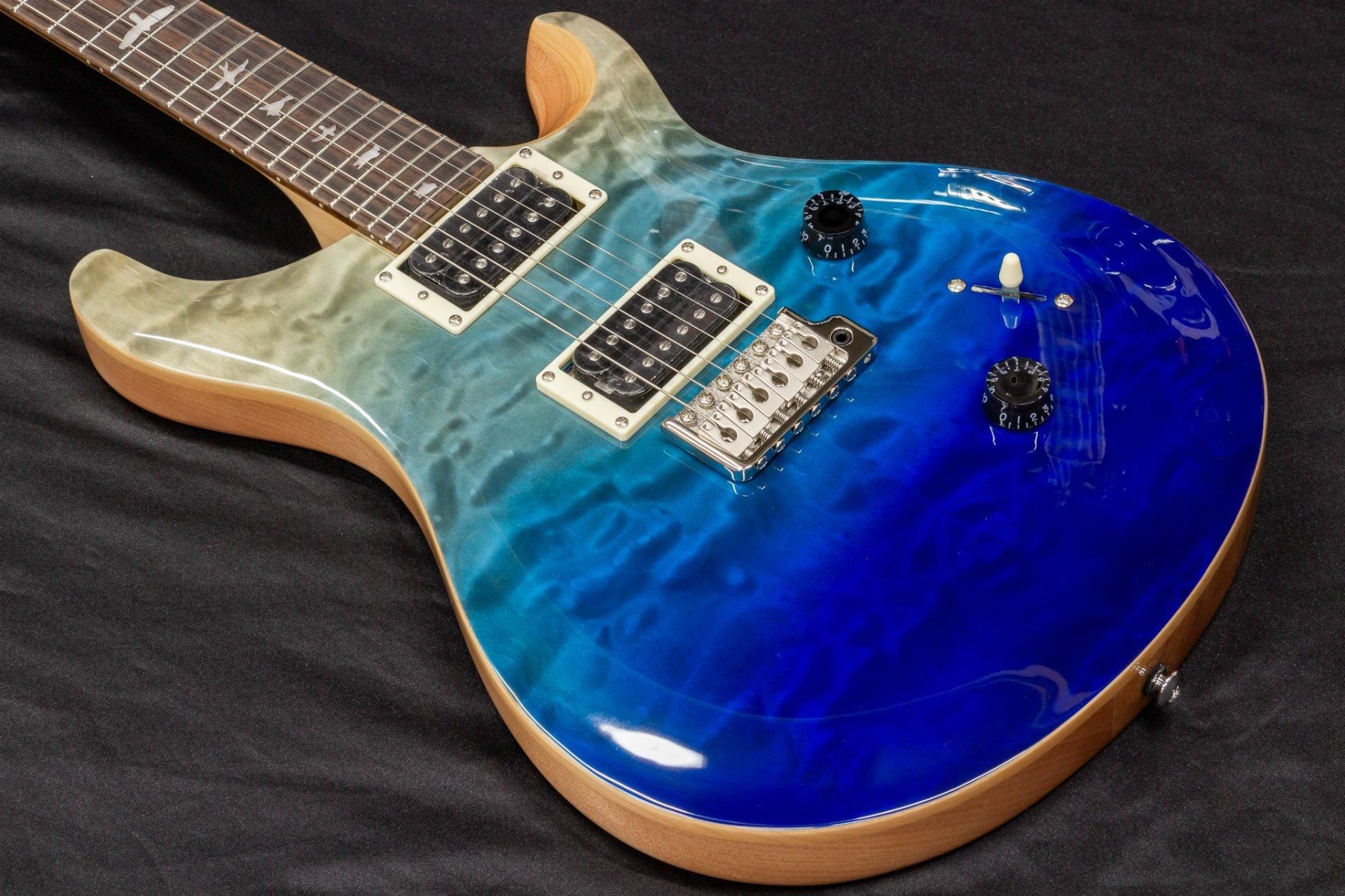 new】PRS / SE Custom 24 Quilt Blue Fade #G015734 3.46kg【TONIQ横浜