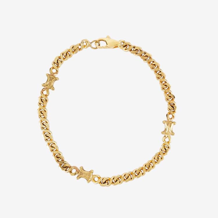 マカダムプレートブレスレット ゴールド ヴィンテージ|セリーヌ CELINE